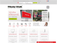 Tablet Screenshot of mediawalk.cz